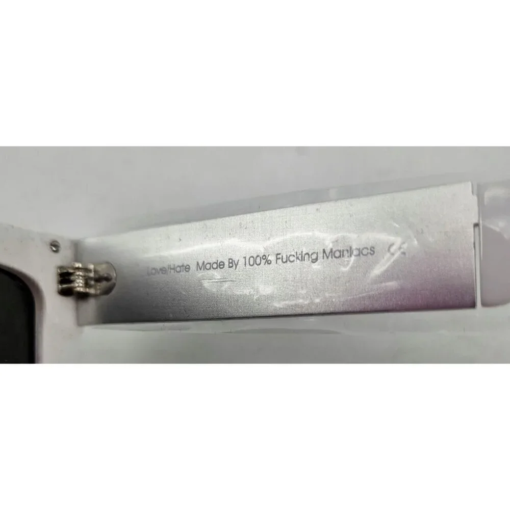 New Vintage Frames Company Corey Shapiro Love/Hate Sunglasses White/Silver